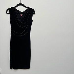 Vince Camuto Women's Velvet Cowl Neck Ruched Bodycon